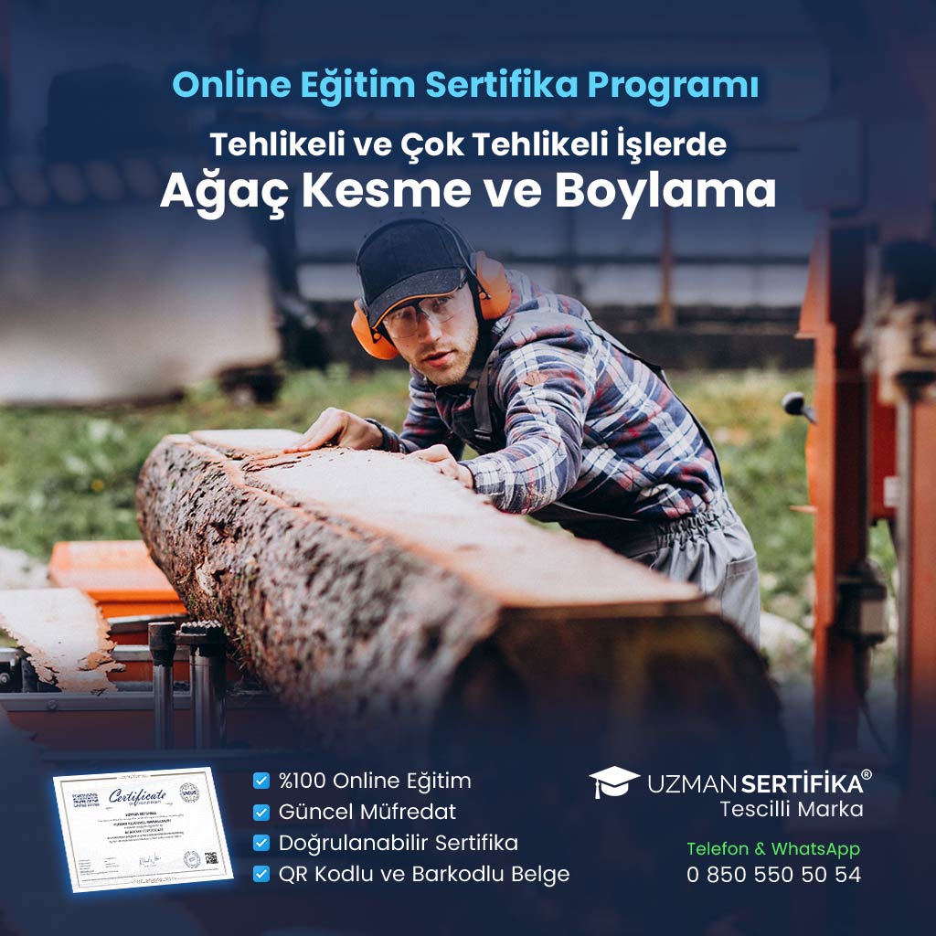 Tehlikeli ve Çok Tehlikeli İşlerde Ağaç Kesme ve Boylama Eğitimi Sertifika Programı