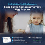 Beier Cümle Tamamlama Testi Uygulayıcısı Eğitimi Sertifika Programı