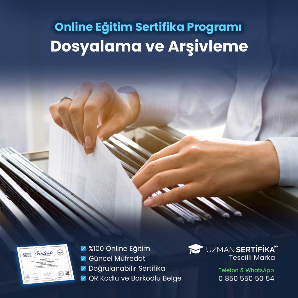 Dosyalama ve Arşivleme Eğitimi Sertifika Programı