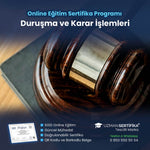 Duruşma ve Karar İşlemleri Eğitimi Sertifika Programı