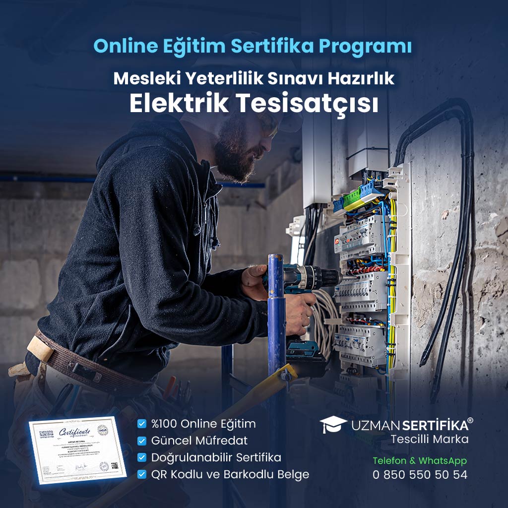 Elektrik Tesisatçısı Eğitimi Sertifika Programı (MYK Belge Sınavı Hazırlık)