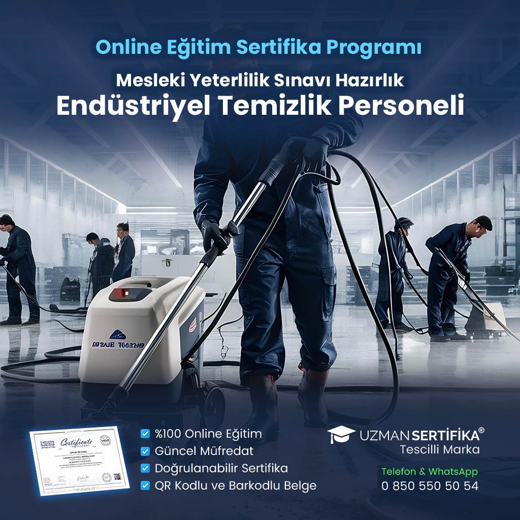 Endüstriyel Temizlik Personeli Eğitimi Sertifika Programı (MYK Belge Sınavı Hazırlık)