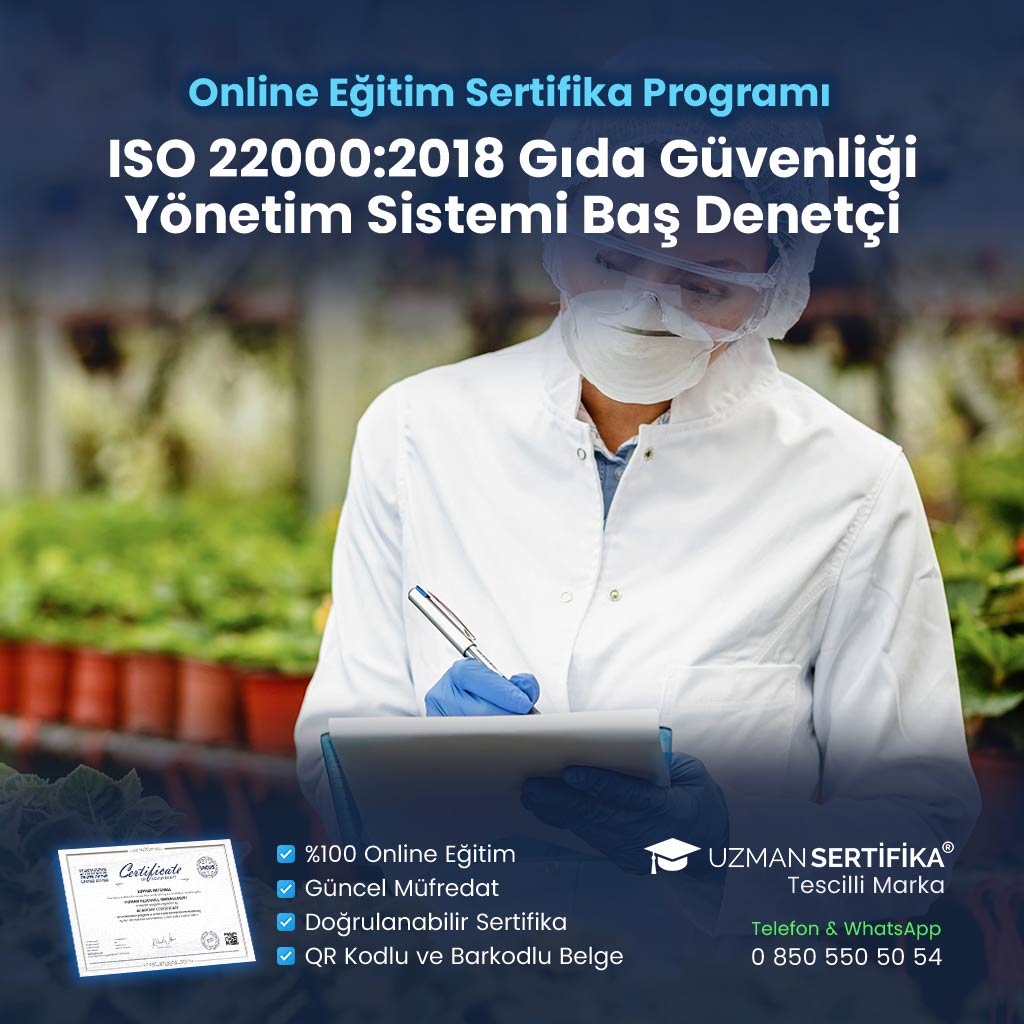 ISO 22000:2018 Gıda Güvenliği Yönetim Sistemi Baş Denetçi Eğitimi Sertifika Programı
