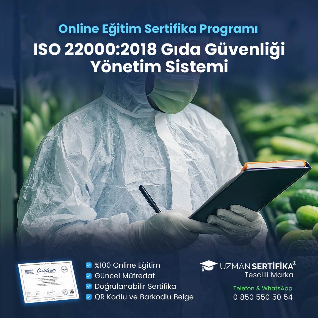 ISO 22000:2018 Gıda Güvenliği Yönetim Sistemi Eğitimi Sertifika Programı