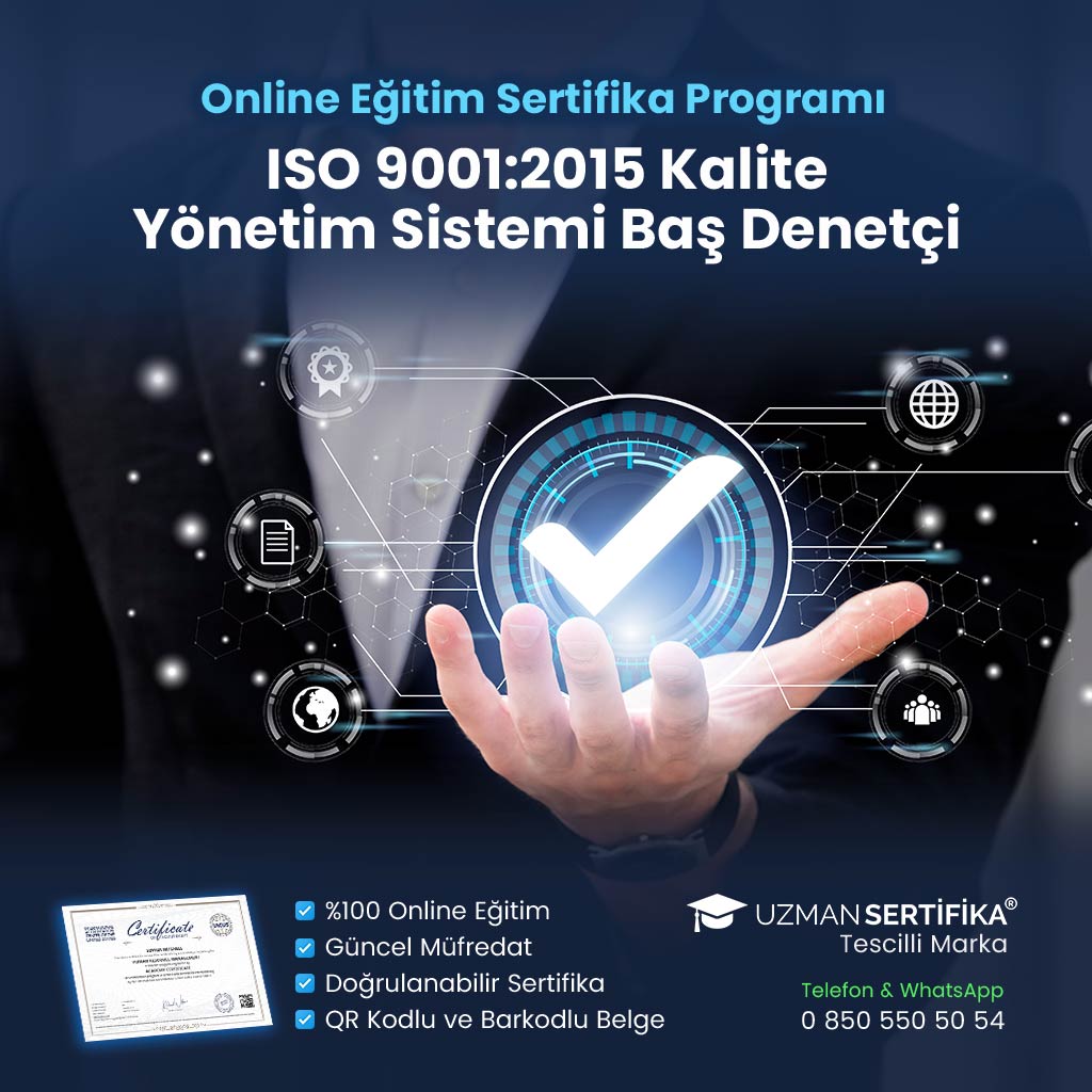 ISO 9001:2015 Kalite Yönetim Sistemi Baş Denetçi Eğitimi Sertifika Programı