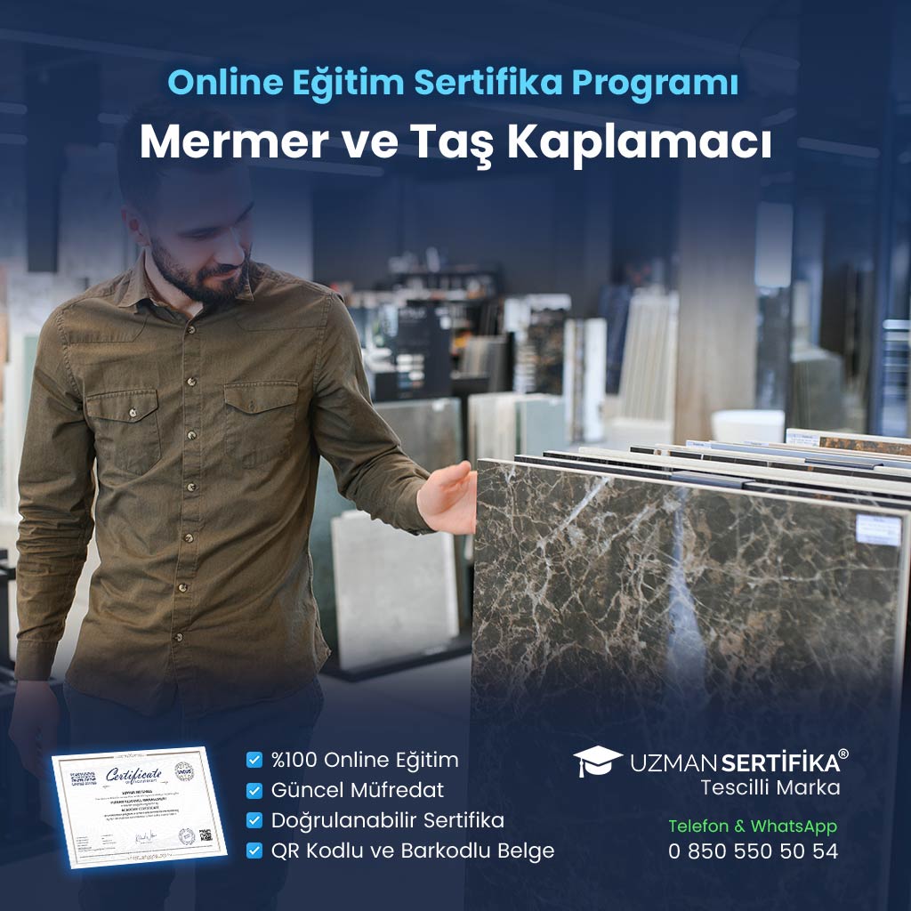 Mermer ve Taş Kaplamacı Eğitimi Sertifika Programı
