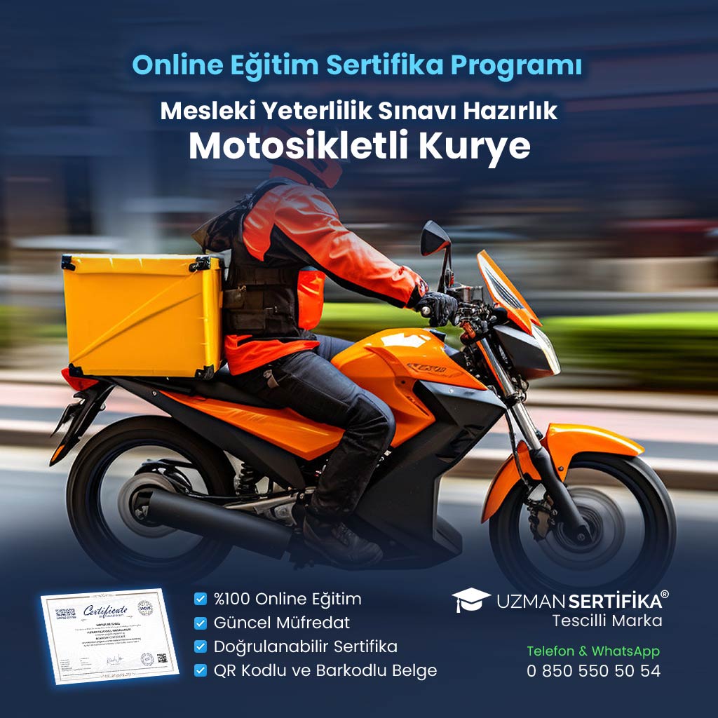 Motosikletli Kurye Eğitimi Sertifika Programı (MYK Belge Sınavı Hazırlık)
