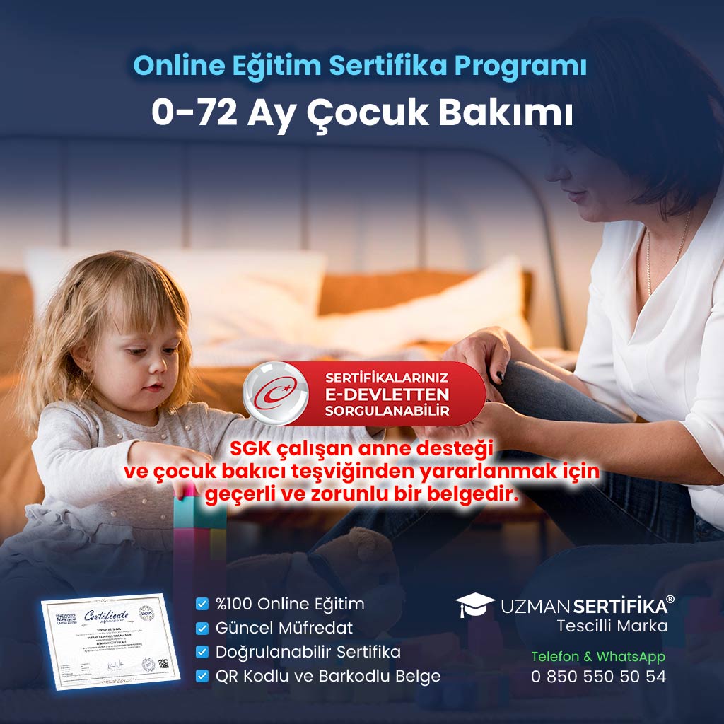 0-72 Ay Çocuk Bakımı Eğitimi Sertifika Programı