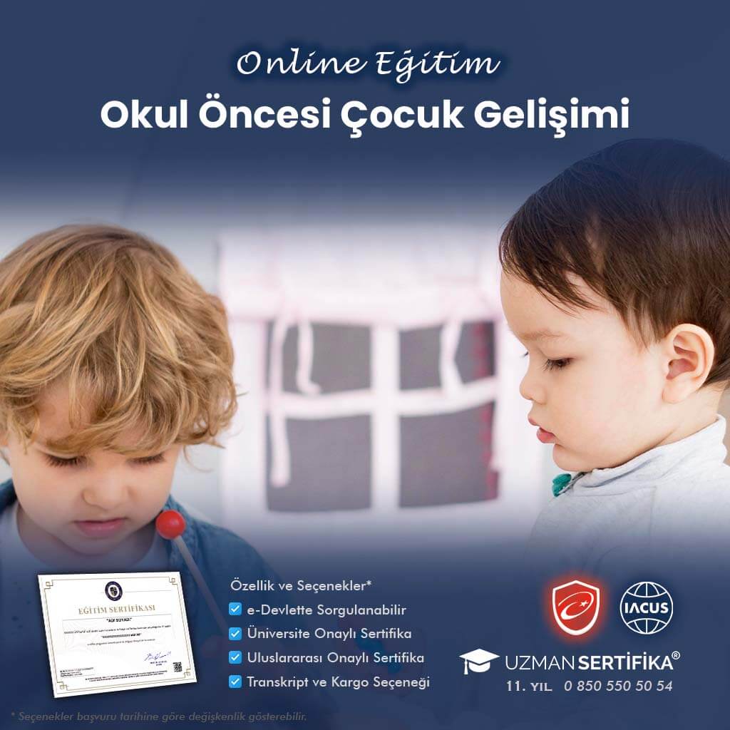 Okul Öncesi Çocuk Gelişimi Eğitimi Sertifika Programı (SGK Çalışan Anne Desteği Belgesi)