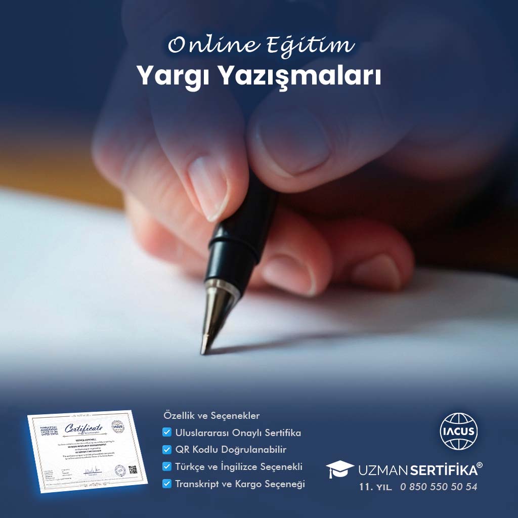 Yargı Yazışmaları Eğitimi Sertifika Programı