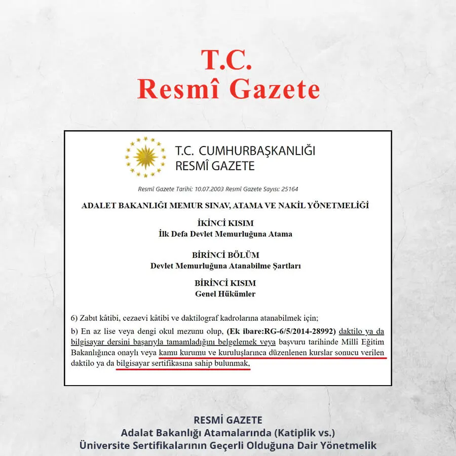 Bilgisayar İşletmenliği Eğitimi Sertifika Programı (Kamu Atamalarında Geçerli)