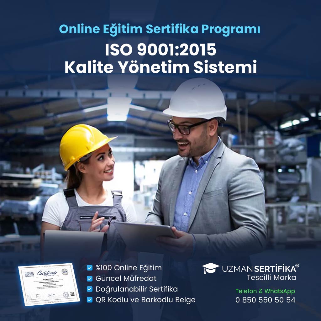 ISO 9001:2015 Kalite Yönetim Sistemi Eğitimi Sertifika Programı