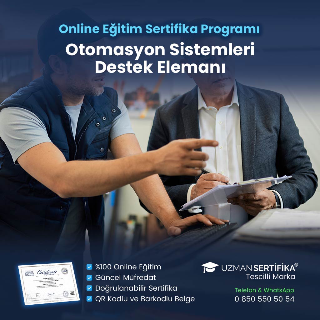 Otomasyon Sistemleri Destek Elemanı Eğitimi Sertifika Programı