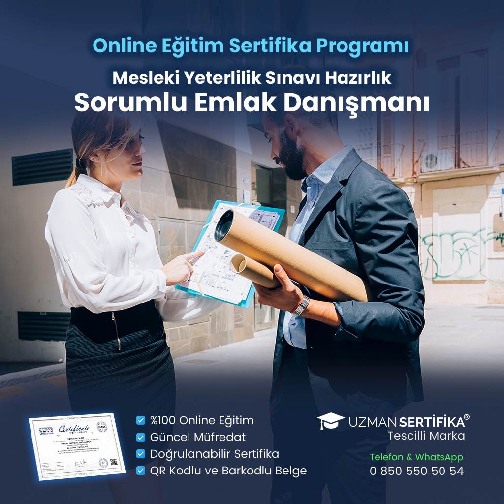 Sorumlu Emlak Danışmanı Eğitimi Sertifika Programı (MYK Belge Sınavı Hazırlık)